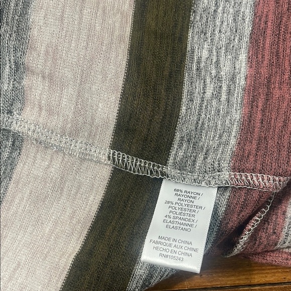 Bobeau pink and Green Cardigan Sweater Cozy Knit Open Front - Picture 7 of 7